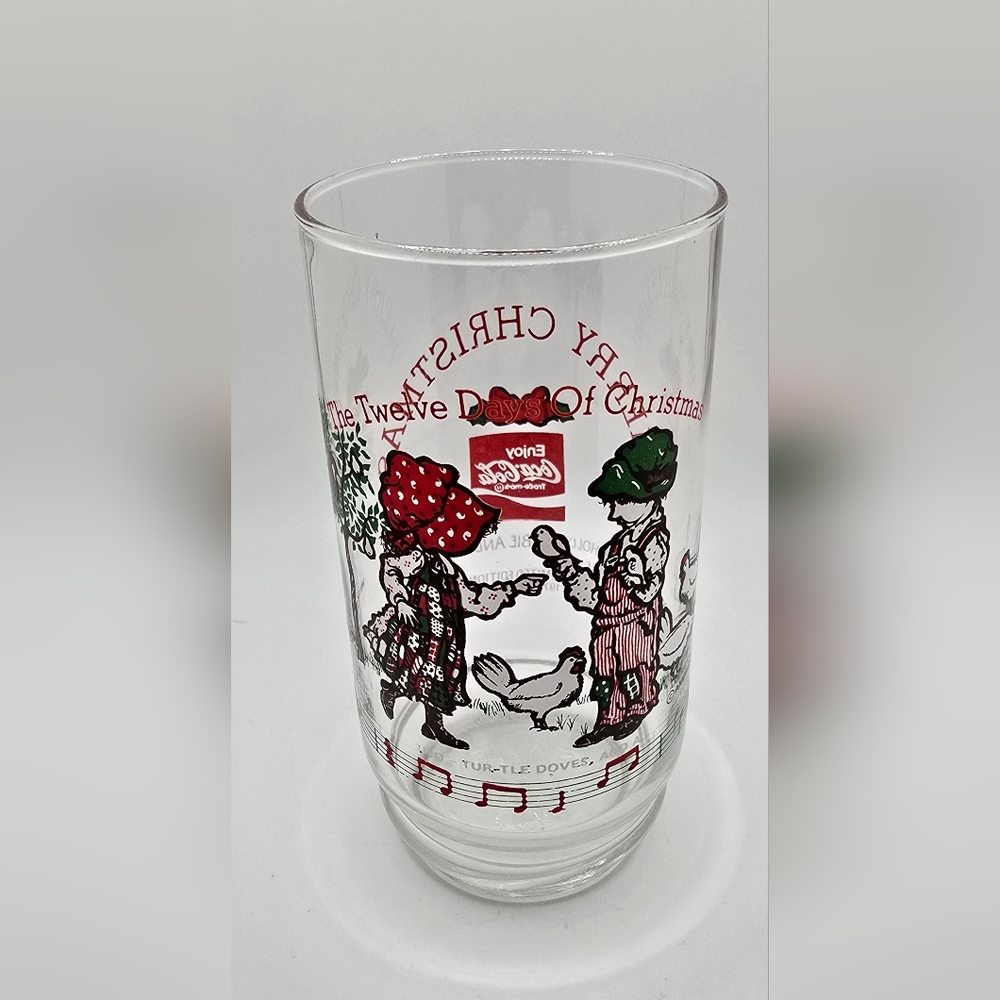 1979 Holly Hobbie & Robby Coca Cola Christmas Glasses Limited Edition 1 Of 4
